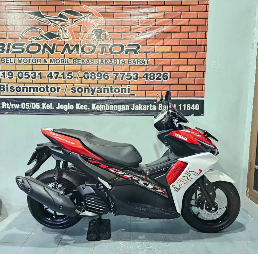 MEWAH KM 4RB! YAMAHA AEROX 155 VVA NON ABS TAHUN 2025 MERAH PUTIH