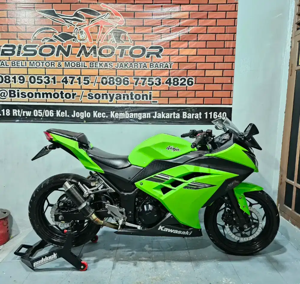 MEWAH! KAWASAKI NINJA 250 FI NON ABS 2 SYLINDER TH 2018 / 2017 HIJAU