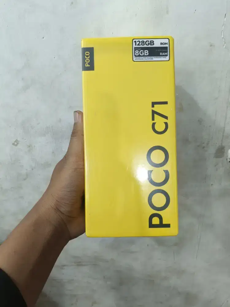 new poco c71 4+4/128 garansi resmi