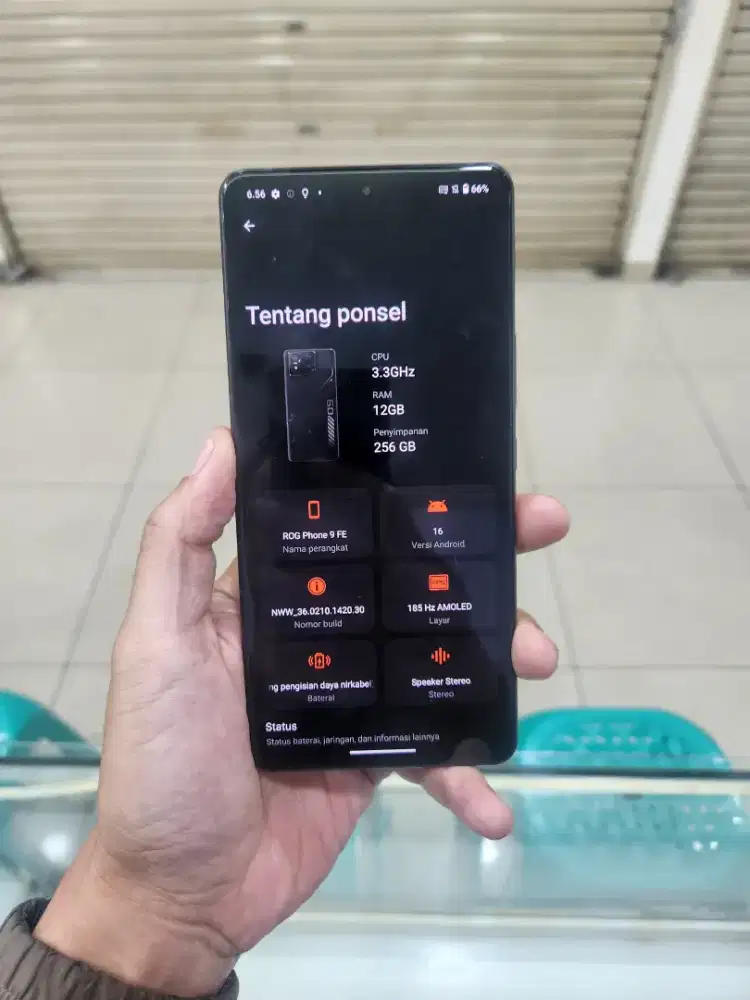 Asus rog 9 fe 12/256 jaringan 5G resmi Indonesia garansi panjang