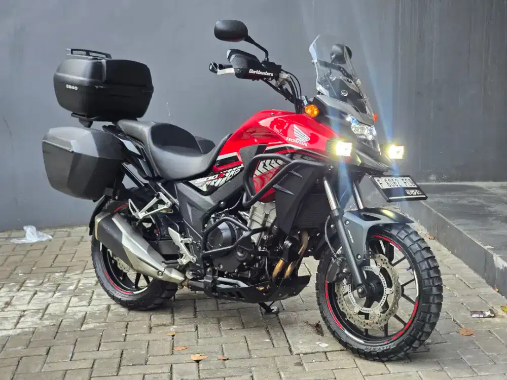 Moge Honda CB500X/CBX 500 th 2017 Km 13rb Modif Turing Like New
