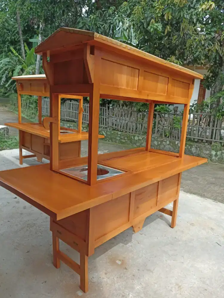 Gerobak Angkringan Bakso Mie Ayam PeceL Bubur Sate Martabak Ronde dlL