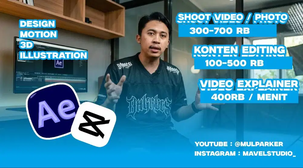 Open Work / Freelance Video Editor & Shoot Video / Graphic Design