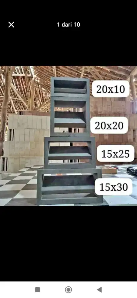 Roster beton berbagai macam motif barang