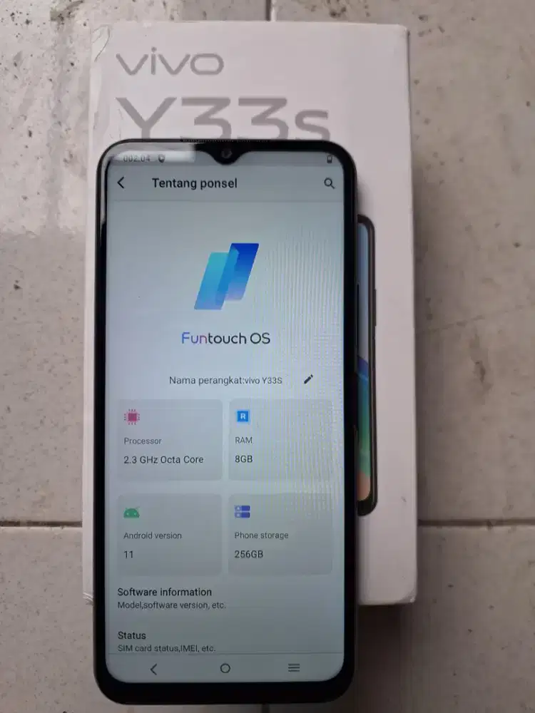 Vivo y33s ram 8
