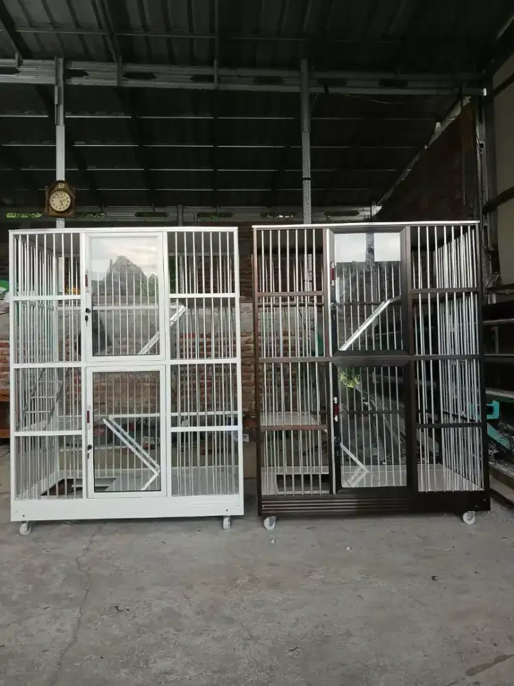 Kandang Kucing Aluminium gratis Ongkir