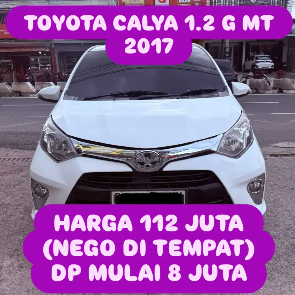 TOYOTA CALYA 1.2 G MT 2017 DP 8 JUTA