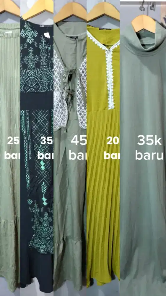 Baju gamis preloved masih baru blm pernah pakai