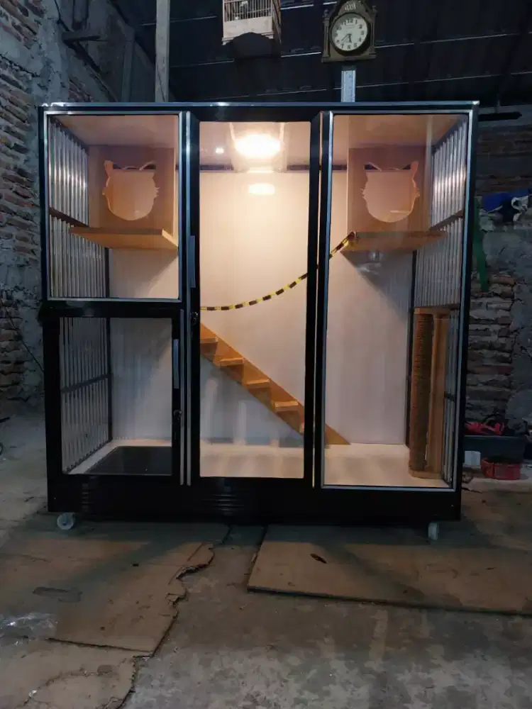 Kandang Kucing Aluminium gratis Ongkir