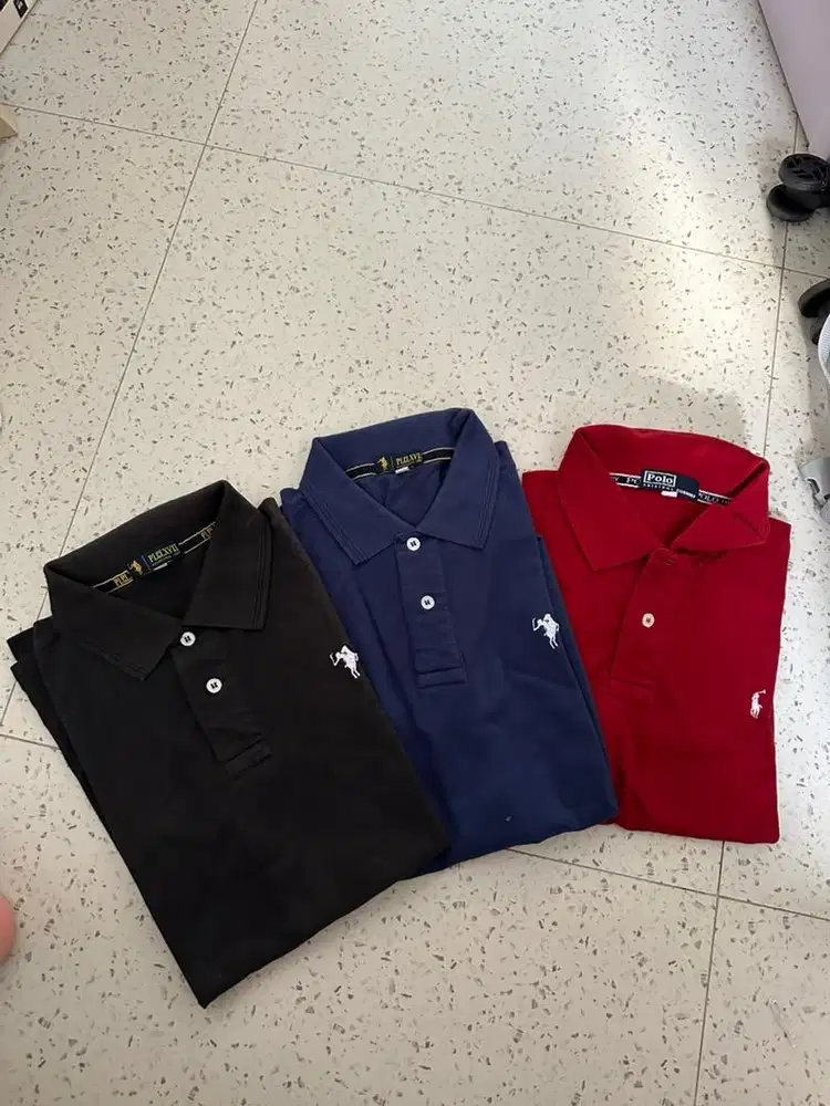 Kaos polo pria (3pcs) 100K