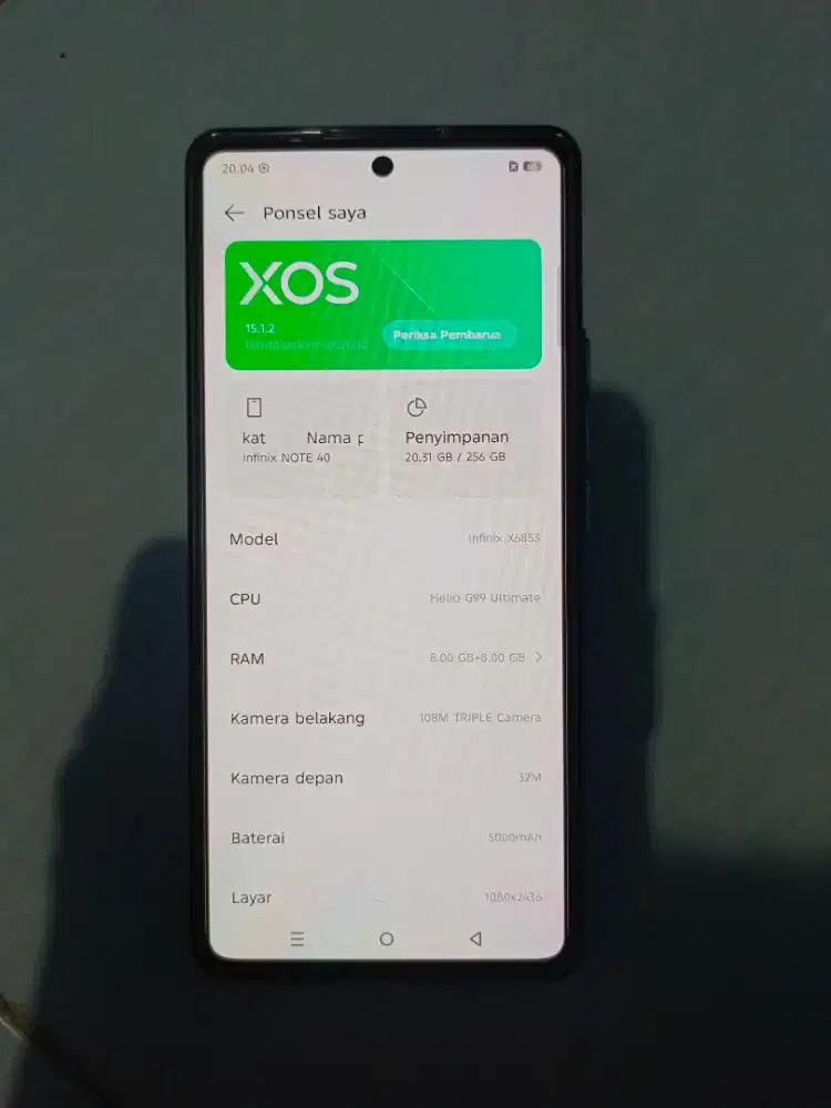 Infinix note 40 fullset