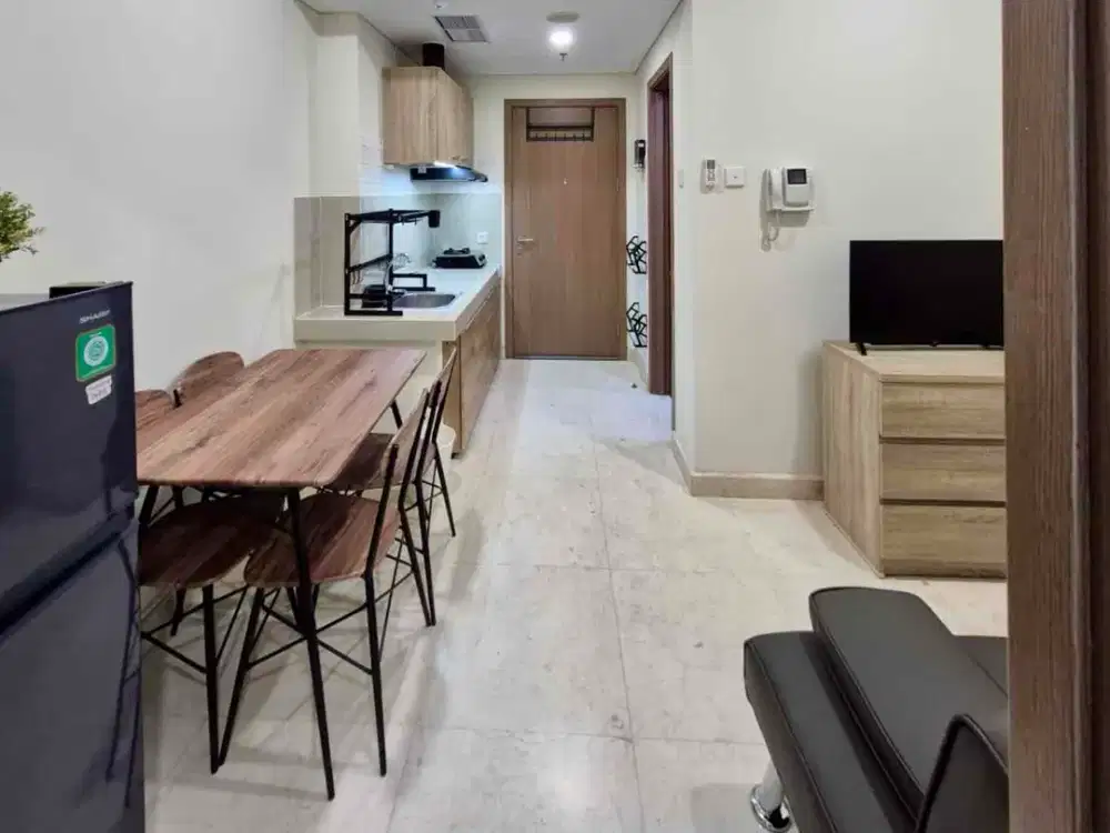 Jual Apt Puri Orchard CH 1BR Bagus Rapi View Garden Lantai 2