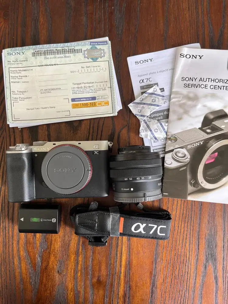 Kamera Sony alpha a7c + Kit eks garansi resmi