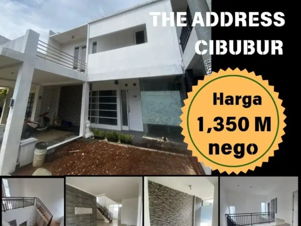 MURAH! DIJUAL RUMAH DI THE ADDRESS CIBUBUR, LUAS DAN BARU RENOV, SIAP HUNI