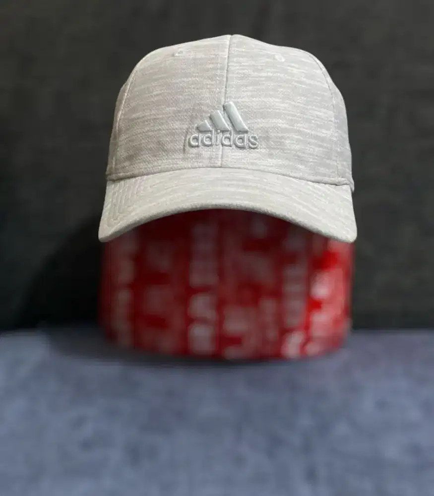 TOPI ADIDAS GREY SIMPLE CAPS BAHAN BAGUS ORI