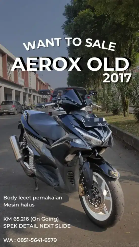Aerox Old 2017 Hitam
