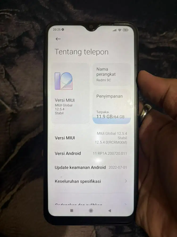 Xiaomi Redmi 9C 4/64GB hitam