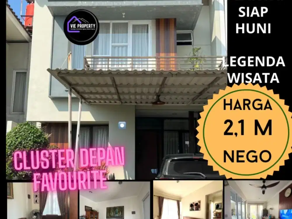 CLUSTER DEPAN FAVORITE ! DIJUAL RUMAH DI LEGENDA WISATA CIBUBUR