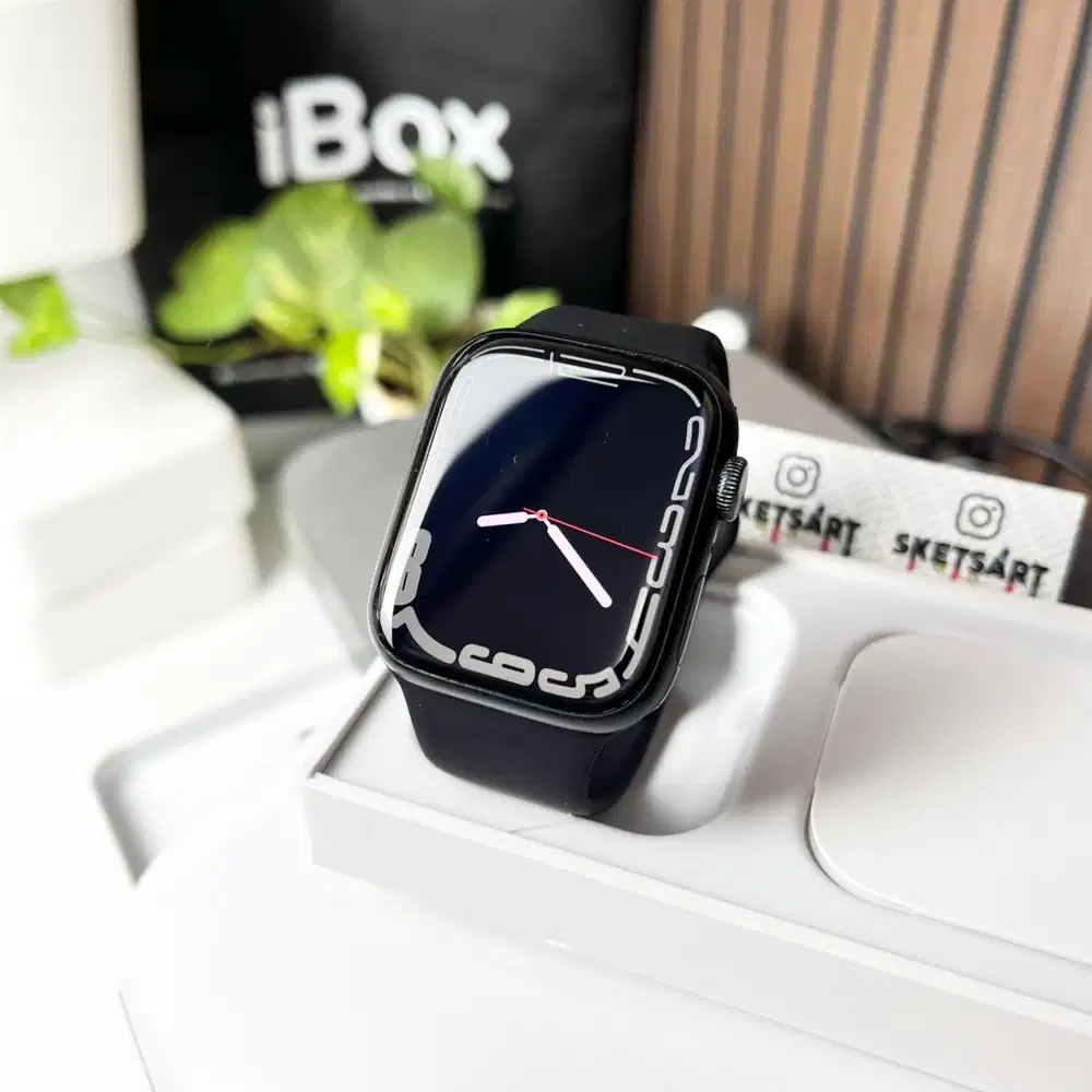 Apple Watch Series 7 45mm Black iBox iwatch Battery Health 86%