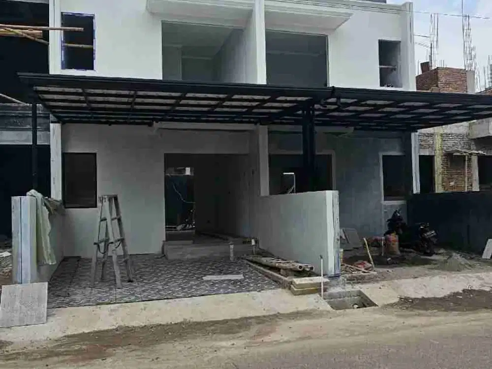 Rumah mewah 2 lantai siap huni akses lebar fasilitas lengkap dicibubur