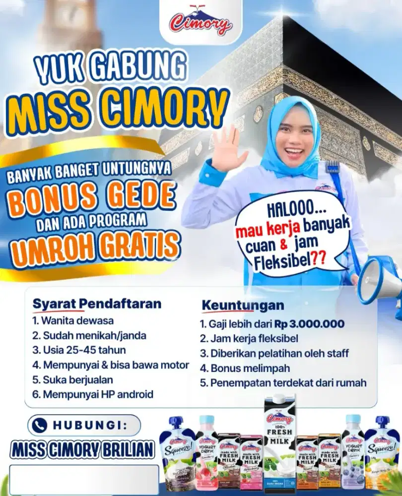 LOWONGAN PEKERJAAN MISS CIMORY