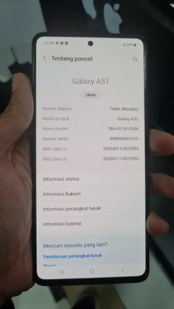 Samsung a51 8/128gb sein hp+ kabel