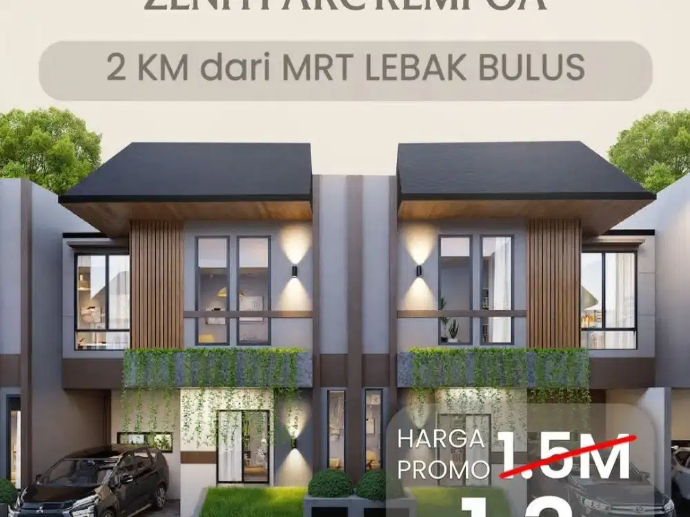 Rumah Mewah 2 Lantai Di Rempoa Ciputat Dekat MRT Lebak Bulus
