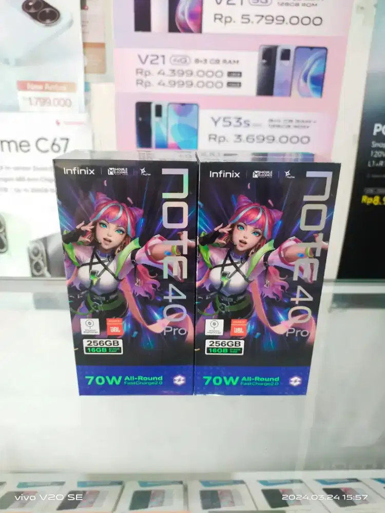 Infinix Note 40 Pro 8/256 GB Layar Curved AMOLED 108 MP Garansi Resmi