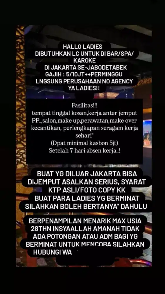 LADIES LOKER JAKARTA