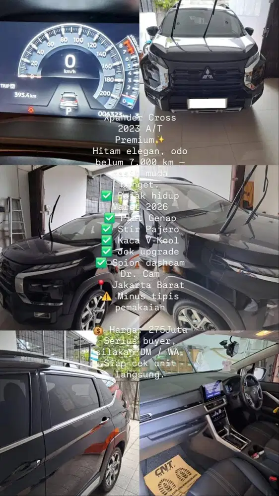 Xpander Cross 2023 A/T Premium – Hitam