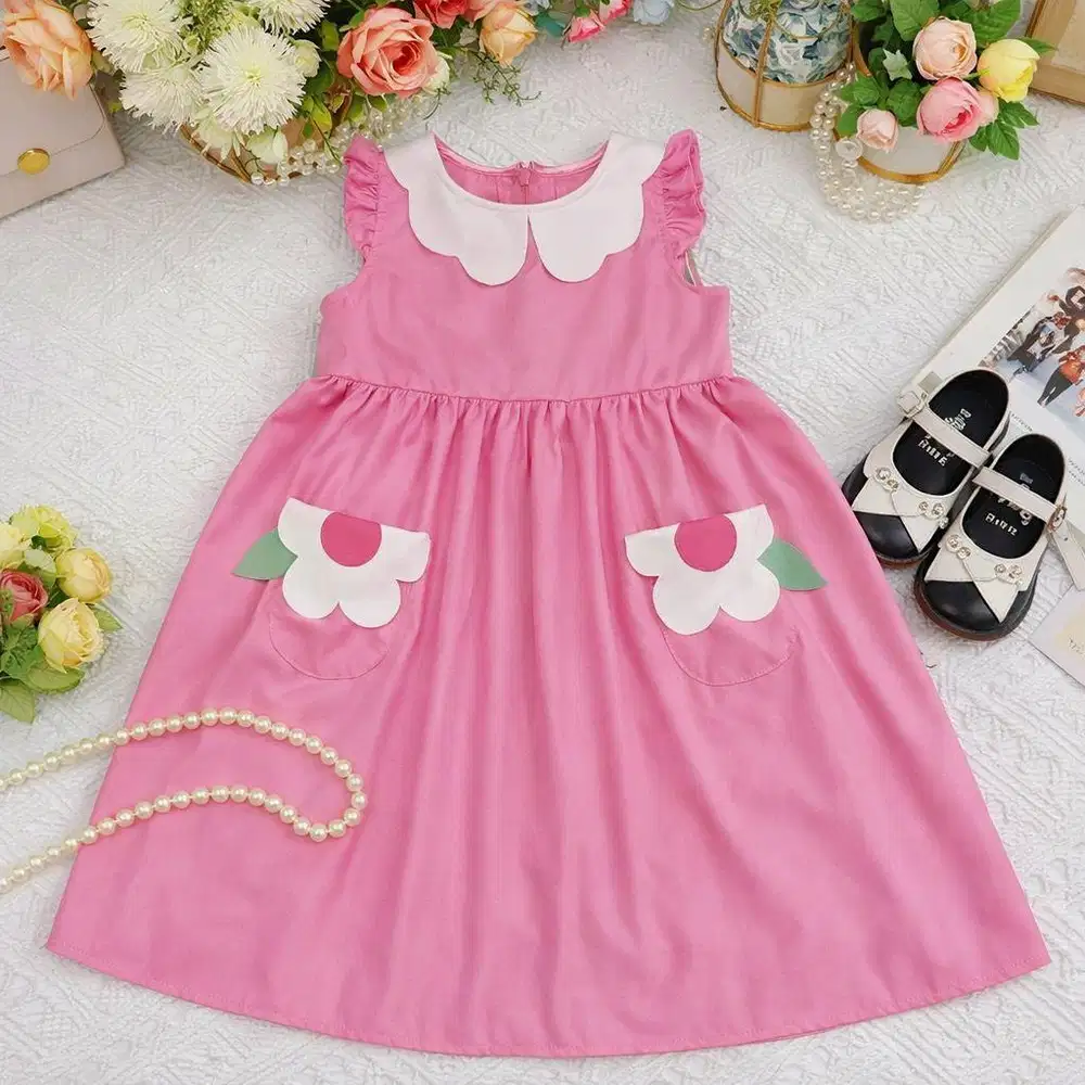 Dress Poplene Pink Size M