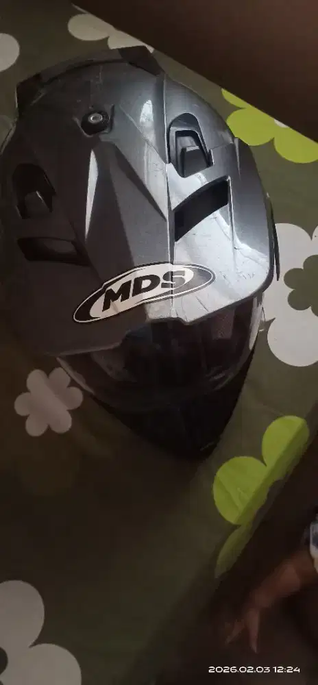 Helm Mds Abu sport latak paki