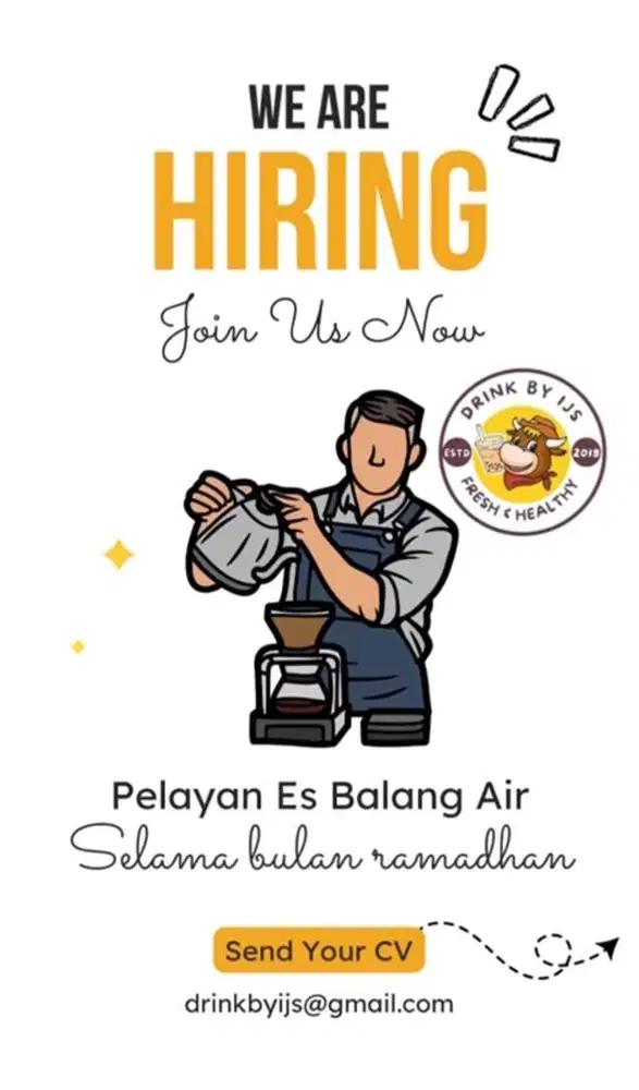 Lowongan kerja untuk selama bulan ramadhan