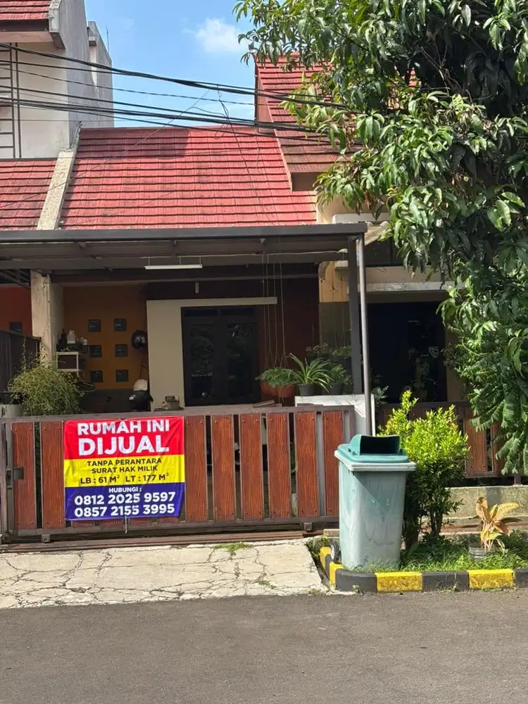 Jual rumah cluster di perumahan puri Dago asri tanpa perantara