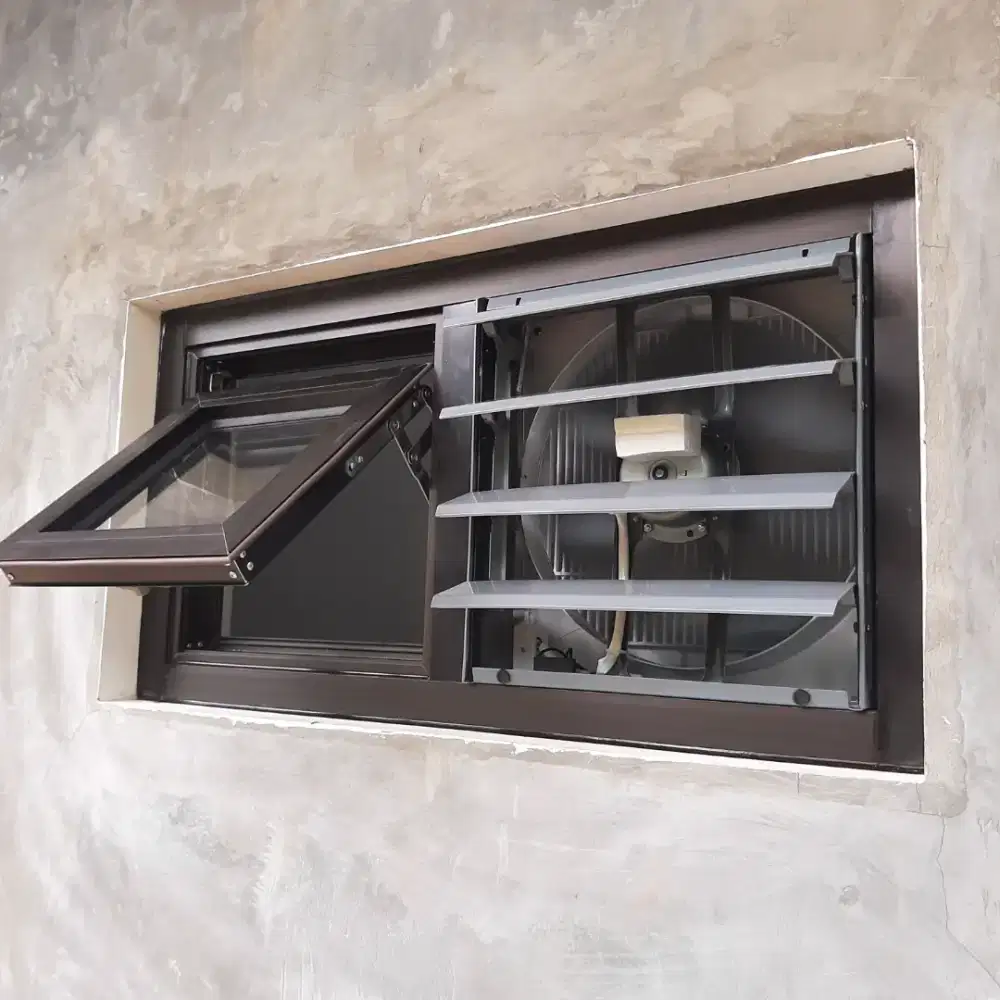 Kusen Aluminium + Exhaust Fan, Praktis & Efektif