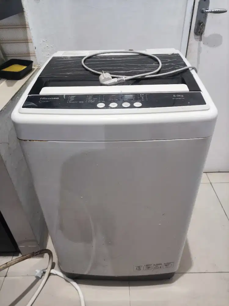 mesin cuci 1 tabung 9kg TOP LOADING hisense WTAS901G