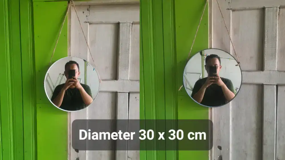 Cermin bulat estetik