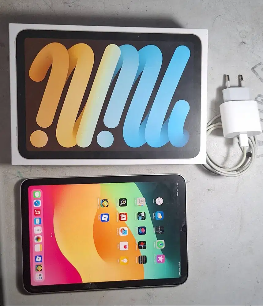 iPad Mini 6 64GB WiFi Starlight - Ex iBox Resmi Mulus 99% Fullset