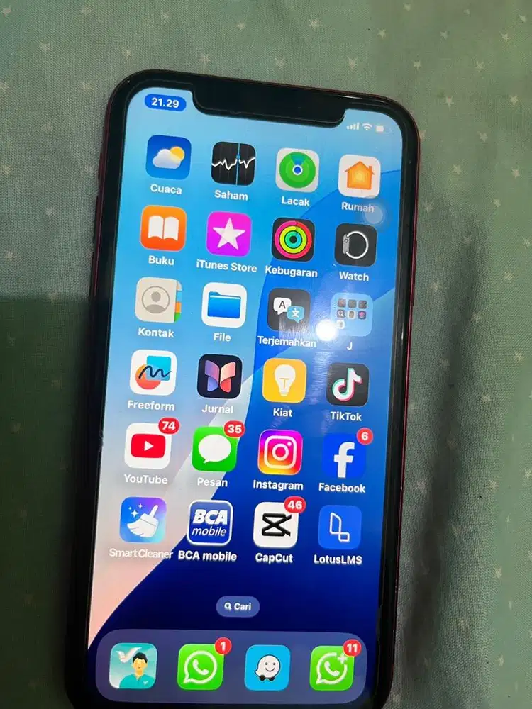 Iphone merah beacukai ram 64