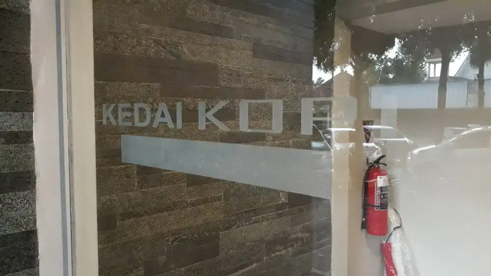 Kaca Film Coffeeshop Sticker Kaca Rumah & sunblast Cuting Gedung Cafe