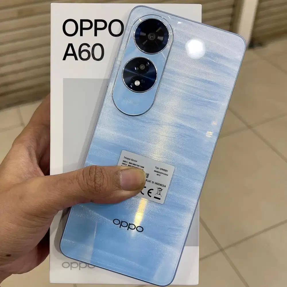 Oppo a60 ram 8 / 256 resmi fullset original