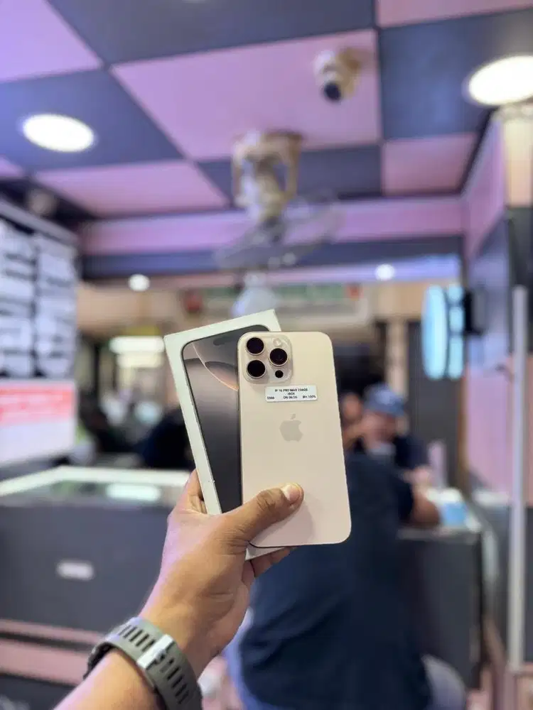 Iphone 16 Promax 256Gb Ibox Dessert Fullset ori garansi juni 2026