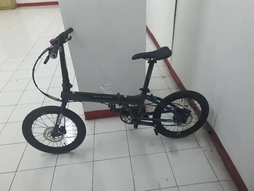 Sepeda FNHON BLAST  warna Two Tone Biru-Abu Abu