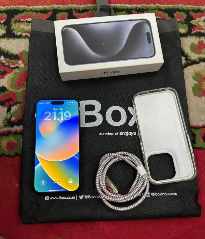 Iphone 15 Pro 128GB Blue Titanium Ex Resmi