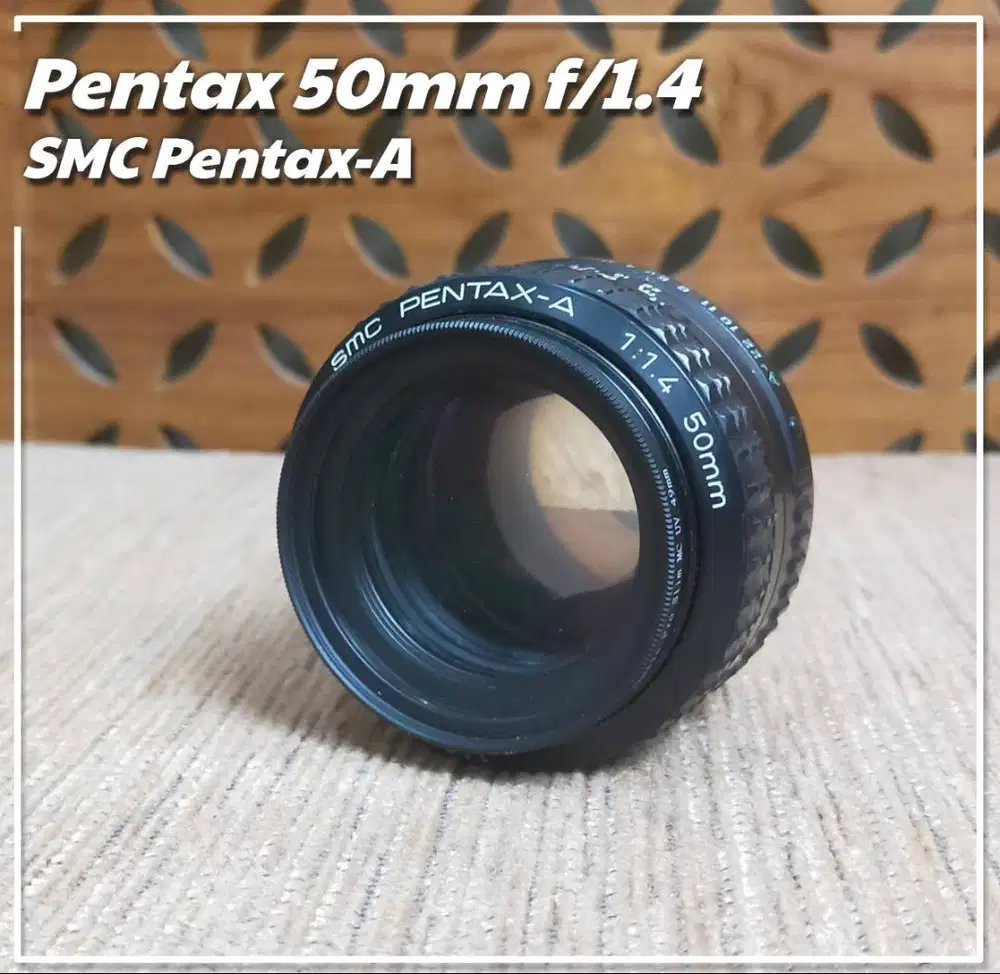 Lensa Pentax 50mm f/1.4 SMC Pentax-A Lensa Manual Focus K-Mount