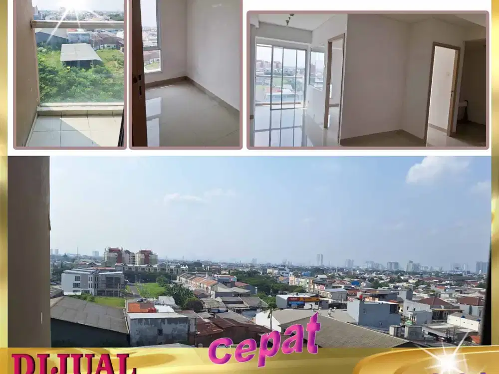 DIJUAL sampai deal APARTEMEN 2 BR Lantai 7 MANSION PARADISE JakBar -DO