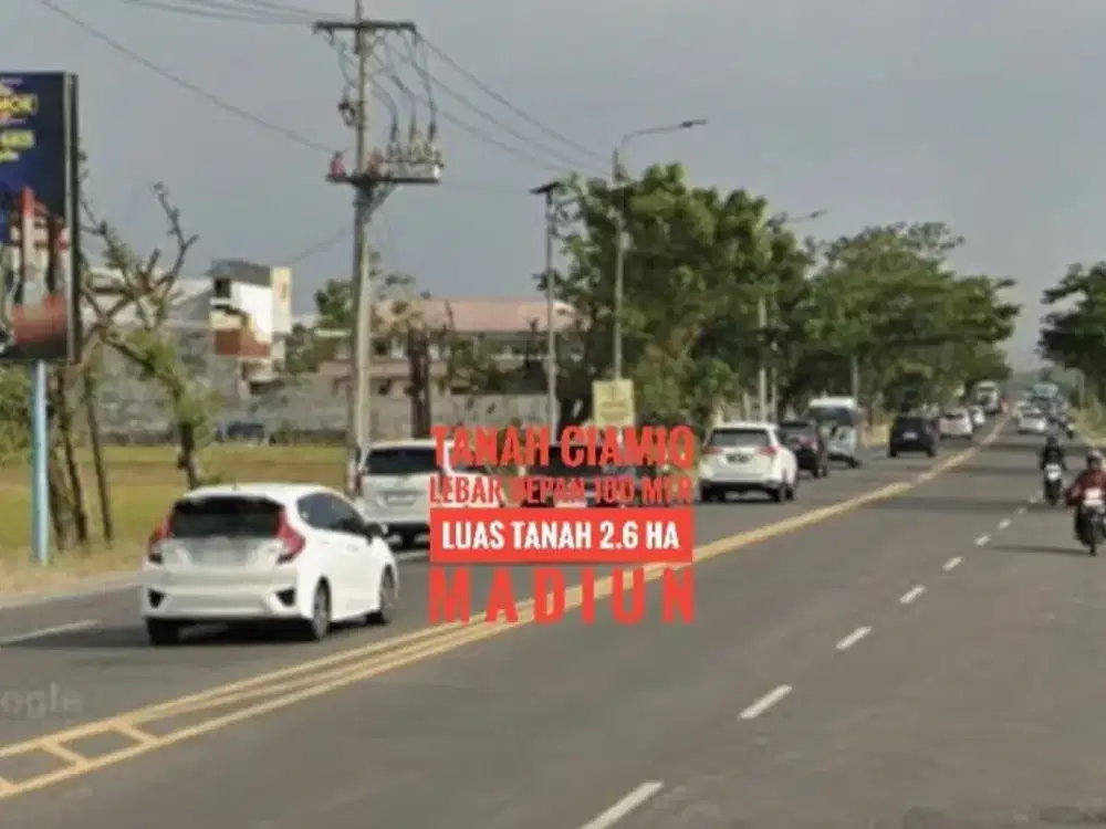 (L) Dijual Tanah LD 100 mtr, Dpn Exit TOL Dumpil MADIUN Lokasi Istimewa