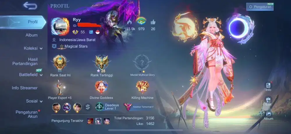 Jual Akun ML mobile legend