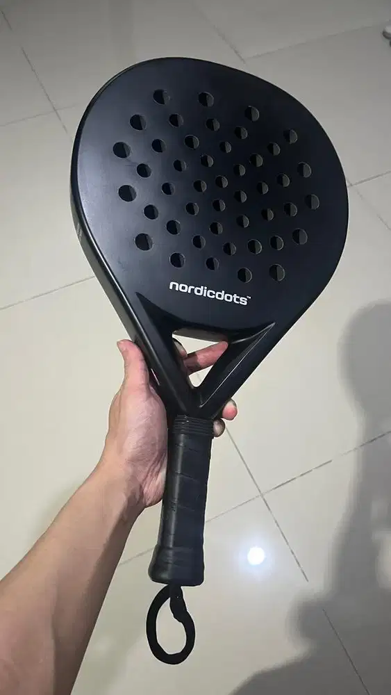 racket padel nordicdots full black sept 2025