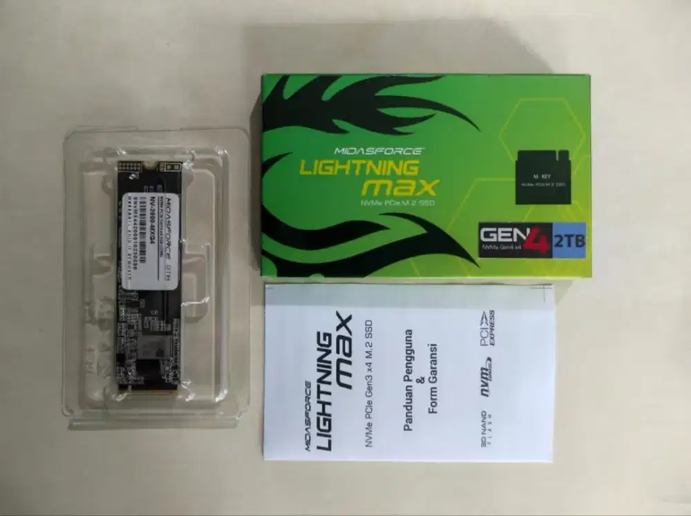[New] SSD M.2 NVME 2TB Midasforce Lightning Max PCIe Gen 4x4